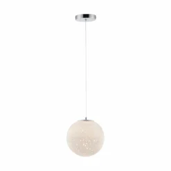 Luminaires Paul Neuhaus Suspension Paul-Neuhaus BOLO LED Argenté, 1 lumière