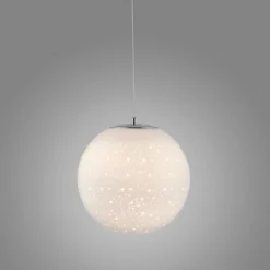 Luminaires Paul Neuhaus Suspension Paul-Neuhaus BOLO LED Argenté, 1 lumière