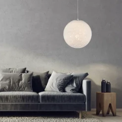 Luminaires Paul Neuhaus Suspension Paul-Neuhaus BOLO LED Argenté, 1 lumière