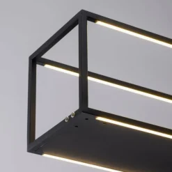 Luminaires Paul Neuhaus Suspension Paul-Neuhaus CONTURA LED Noir, 4 lumières* Éclairage Led