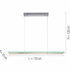 Luminaires Paul Neuhaus Suspension Paul-Neuhaus HELIX LED Aluminium, 2 lumières, Télécommandes* Éclairage Led