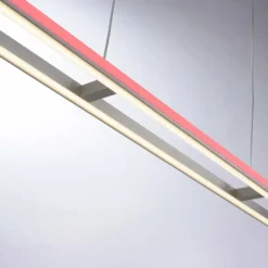 Luminaires Paul Neuhaus Suspension Paul-Neuhaus HELIX LED Aluminium, 2 lumières, Télécommandes* Éclairage Led