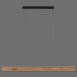 Lampes En Bois-Luminaires Paul Neuhaus Suspension Paul-Neuhaus NANIA LED Couleur bois, Noir, 1 lumière