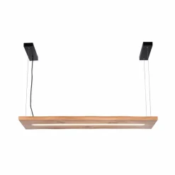 Lampes En Bois-Luminaires Paul Neuhaus Suspension Paul-Neuhaus PALMA LED Écru, Noir, 1 lumière, Télécommandes