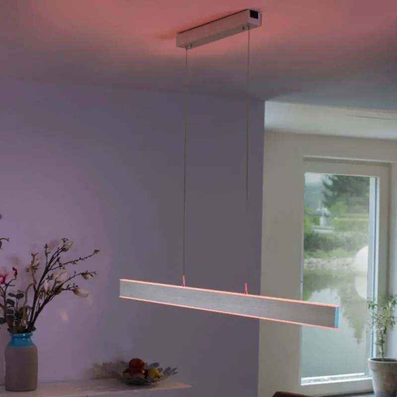 Paul Neuhaus Q-Serie Suspension Paul-Neuhaus Q-ADRIANA LED Aluminium, 2 lumières, Télécommandes