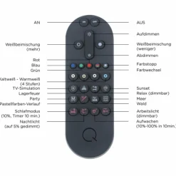 Paul Neuhaus Q-Serie Suspension Paul-Neuhaus Q-ETIENNE LED Acier brossé, 4 lumières, Télécommandes