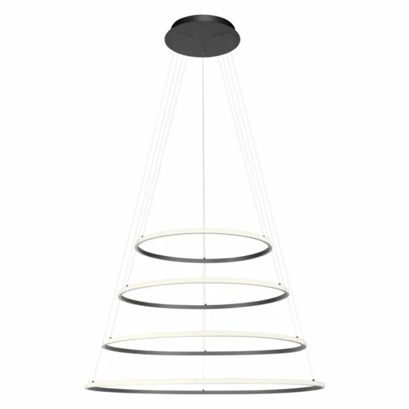 Luminaires Paul Neuhaus Suspension Paul-Neuhaus TESSARA LED Anthracite, 1 lumière, Télécommandes* Éclairage Led