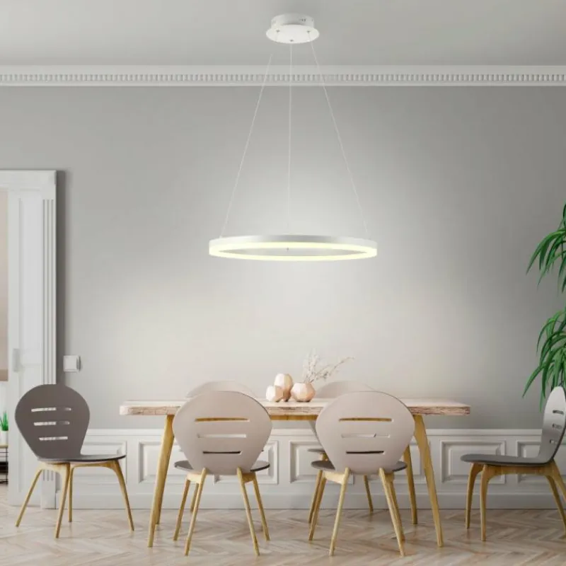 Luminaires Paul Neuhaus Suspension Paul-Neuhaus TITUS LED Blanc, 1 lumière* Éclairage Led