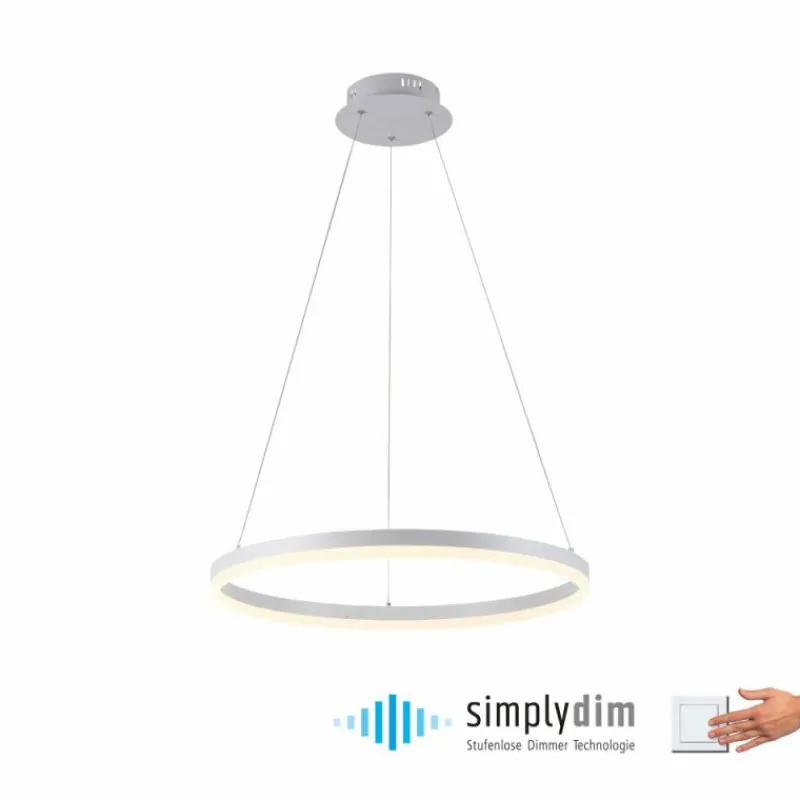 Luminaires Paul Neuhaus Suspension Paul-Neuhaus TITUS LED Blanc, 1 lumière* Éclairage Led