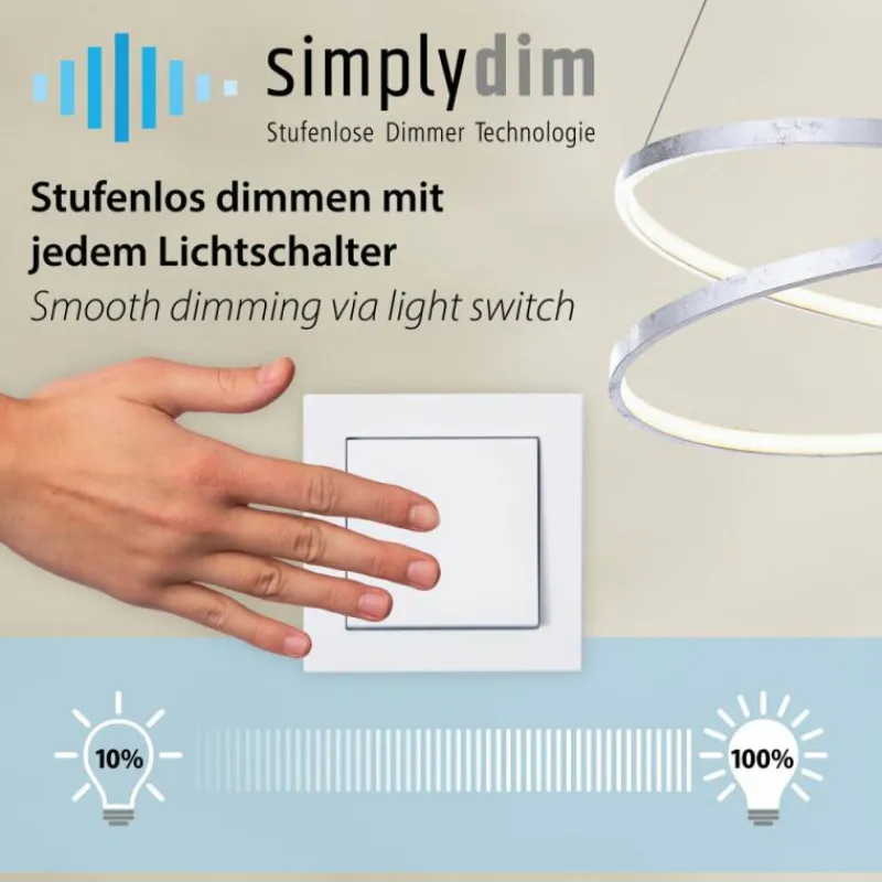 Luminaires Paul Neuhaus Suspension Paul-Neuhaus TITUS LED Blanc, 1 lumière* Éclairage Led