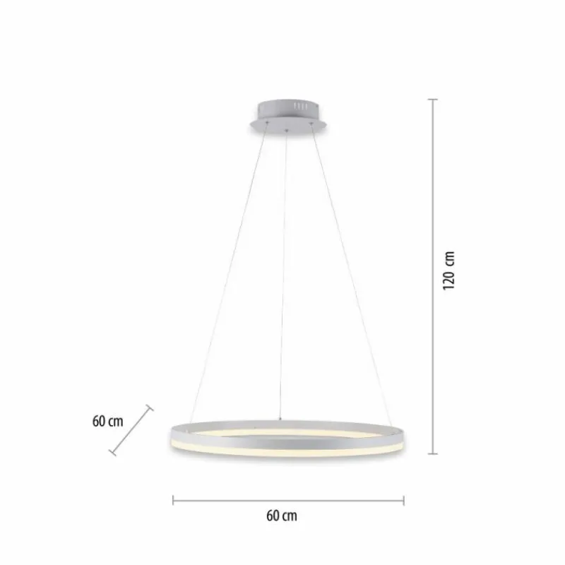 Luminaires Paul Neuhaus Suspension Paul-Neuhaus TITUS LED Blanc, 1 lumière* Éclairage Led