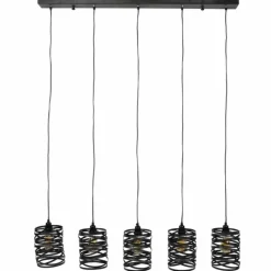 Lampes Industrielles-hofstein Suspension PAULUSPOLDER Noir, 5 lumières