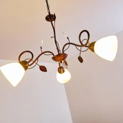 hofstein Suspension Peccia Rouille, 3 lumières