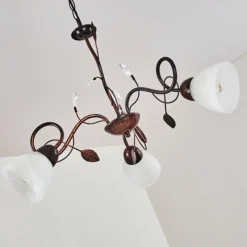 hofstein Suspension Peccia Rouille, 3 lumières