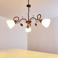 hofstein Suspension Peccia Rouille, 3 lumières