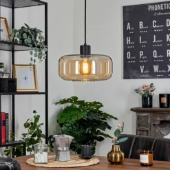 hofstein Suspension Pedreles Noir, 1 lumière