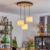 Lampes En Tissu-hofstein Suspension Perdigueira Écru, Noir, 3 lumières
