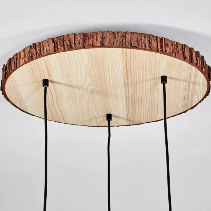 Lampes En Tissu-hofstein Suspension Perdigueira Écru, Noir, 3 lumières