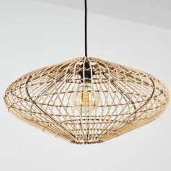 Style Boho-Chic-hofstein Suspension Peretola Noir, 1 lumière