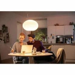 Luminaires Philips Suspension Philips Hue Flourish LED Blanc, 1 lumière, Changeur de couleurs