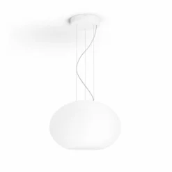 Luminaires Philips Suspension Philips Hue Flourish LED Blanc, 1 lumière, Changeur de couleurs