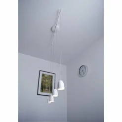 Lampe Design-Luminaires Philips Suspension Philips myLiving WOLGA LED Blanc, 4 lumières