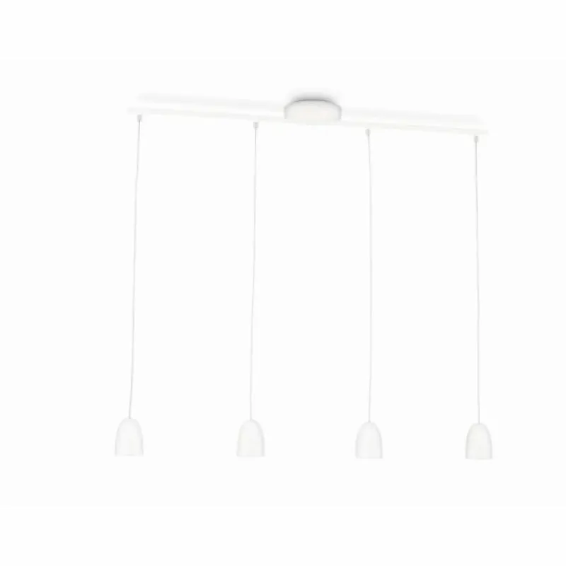 Luminaires Philips Suspension Philips myLiving WOLGA LED Blanc, 4 lumières* Suspensions