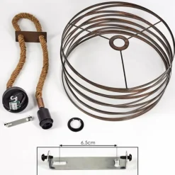 Lampes Industrielles-hofstein Suspension Pierrefonds Écru, Noir, 1 lumière