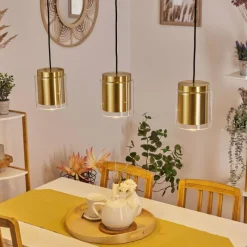 hofstein Suspension Pimeirol Noir, 3 lumières