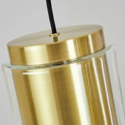 hofstein Suspension Pimeirol Noir, 3 lumières