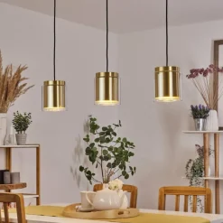 hofstein Suspension Pimeirol Noir, 3 lumières