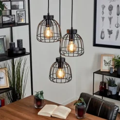 Lampes Vintages & Rétros-hofstein Suspension Piment Noir, 3 lumières