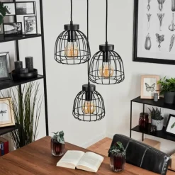 Lampes Vintages & Rétros-hofstein Suspension Piment Noir, 3 lumières