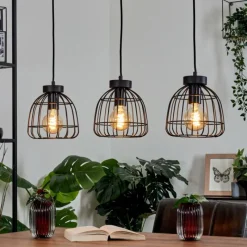 Lampes Vintages & Rétros-hofstein Suspension Piment Noir, 3 lumières