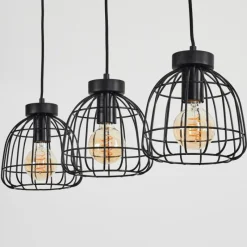 Lampes Vintages & Rétros-hofstein Suspension Piment Noir, 3 lumières