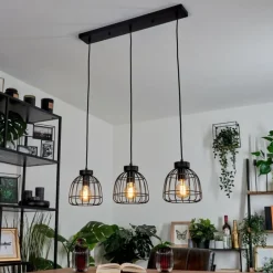 Lampes Vintages & Rétros-hofstein Suspension Piment Noir, 3 lumières