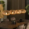 Lampes Vintages & Rétros-hofstein Suspension Pirmil Anthracite, 4 lumières
