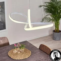 hofstein Suspension Pitasch LED Blanc, 1 lumière* Éclairage Led