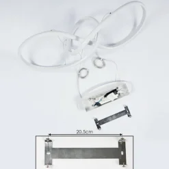 hofstein Suspension Pitasch LED Blanc, 1 lumière* Éclairage Led