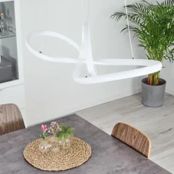 hofstein Suspension Pitasch LED Blanc, 1 lumière* Éclairage Led