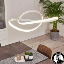 hofstein Suspension Pitasch LED Blanc, 1 lumière* Éclairage Led