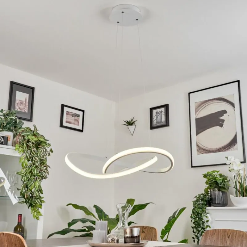 hofstein Suspension Pitasch LED Blanc, 1 lumière