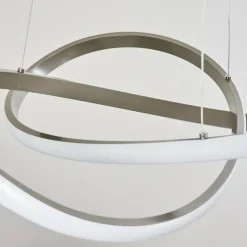 hofstein Suspension Pitasch LED Nickel mat, 1 lumière