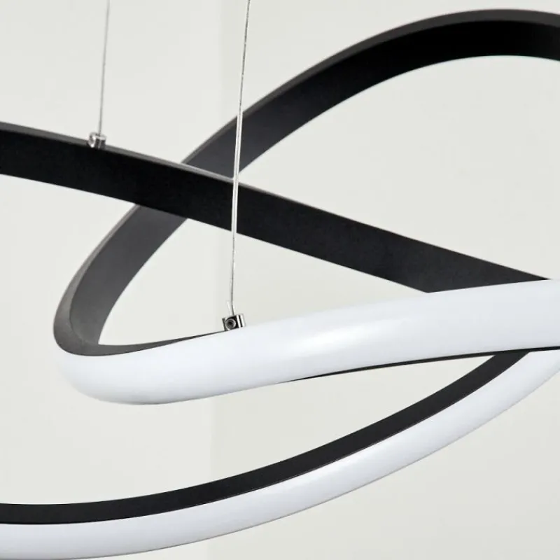 hofstein Suspension Pitasch LED Noir, 1 lumière