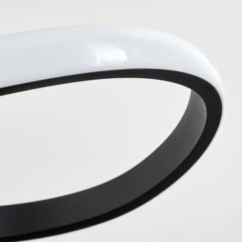 hofstein Suspension Pitasch LED Noir, 1 lumière