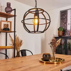 Lampes Industrielles-hofstein Suspension Plan Laiton, 1 lumière