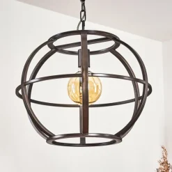 Lampes Industrielles-hofstein Suspension Plan Laiton, 1 lumière