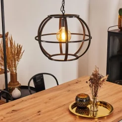 Lampes Industrielles-hofstein Suspension Plan Laiton, 1 lumière