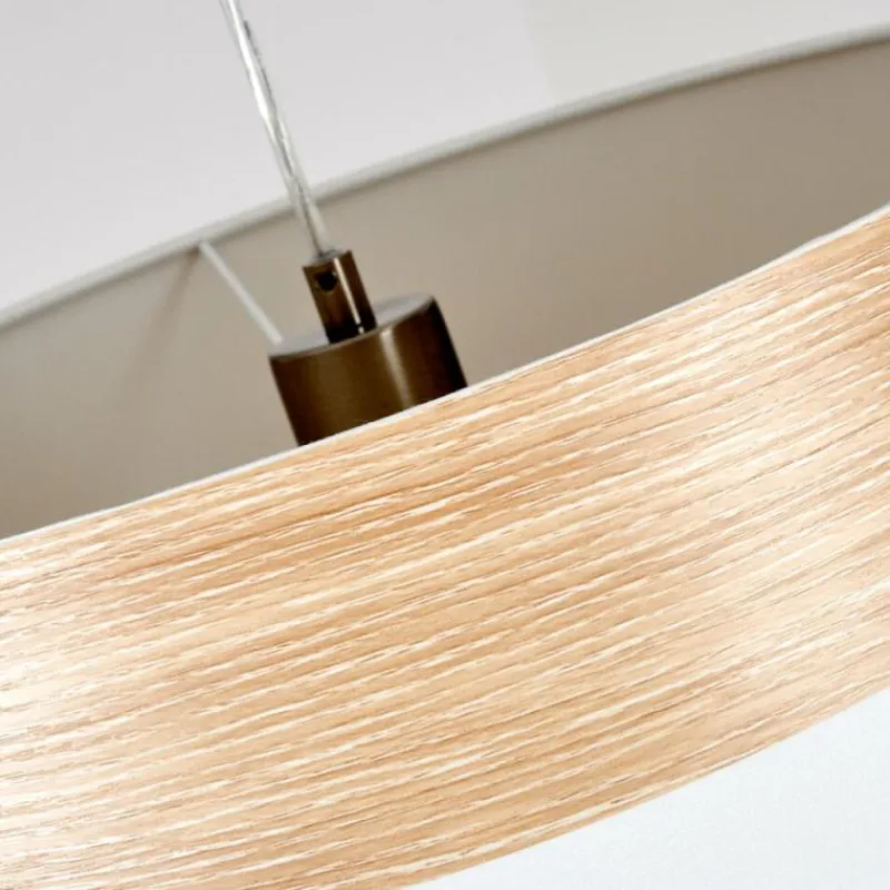 Lampes En Tissu-hofstein Suspension Pntresina Nickel mat, 1 lumière