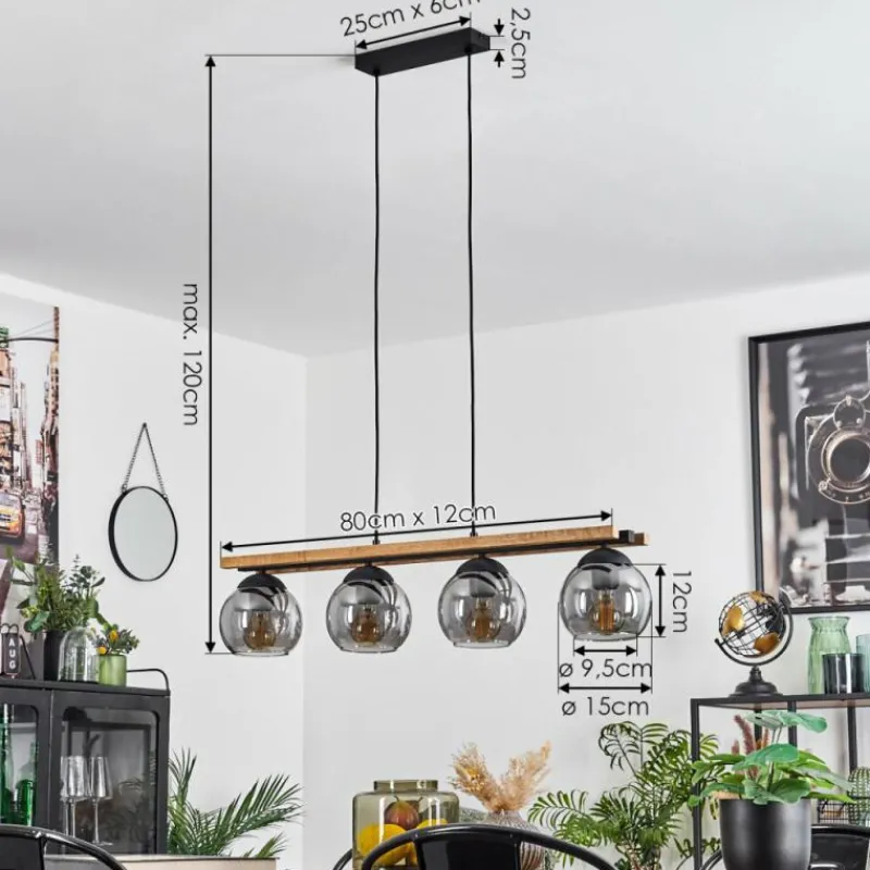 Luminaires Scandinaves-hofstein Suspension Podre Écru, 4 lumières